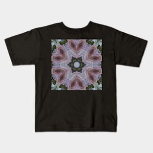 Abstract Sci-fi bio-tech Kaleidoscope pattern (Seamless) 21 Kids T-Shirt